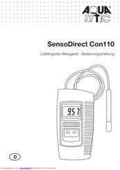 Aqualytic SensoDirect Con110 Bedienungsanleitung