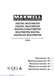 Maxwell Digital Multimeters 25304 Bedienungsanleitung