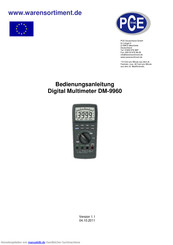 Pce Instruments DM-996 Bedienungsanleitung