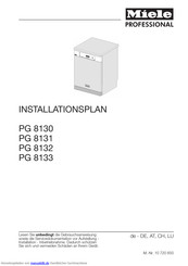 Miele PG 8130 Installationsplan