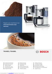 Bosch TKA863 Serie Gebrauchsanleitung
