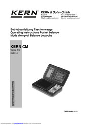 KERN CM Serie Betriebsanleitung