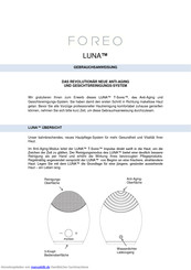 Foreo LUNA T-Sonic Gebrauchsanweisung