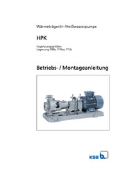 KSB HPK Betriebs-/Montageanleitung