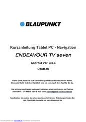 Blaupunkt ENDEAVOUR TV seven Kurzanleitung