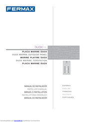 Fermax DUOX Video Marine Installationsaleitung