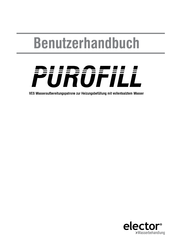 ELECTOR PUROFILL 50 Benutzerhandbuch