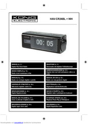 Konig HAV-CR26BL Anleitung