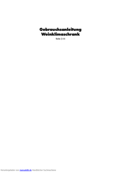Nordcap WTS 4676 Gebrauchsanleitung
