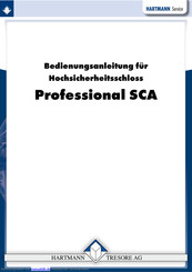 HARTMANN TRESORE Professional SCA Bedienungsanleitung