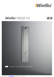WimTec WimTec PROOF P4 - 6 V Montage- Und Bedienungsanleitung