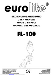 EuroLite FL-100 Flame Light Bedienungsanleitung