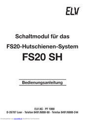 elv FS20 SH Bedienungsanleitung