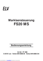 elv FS20 MS Bedienungsanleitung