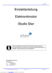 Schanz Studio Star Einstellanleitung