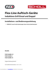 Scholl FLEX Griddle 10 Installations- Und Bedienungsanleitung
