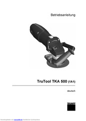 Trumpf TruTool TKA 500 Betriebsanleitung