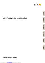 AXIS T8415 Installationshandbuch