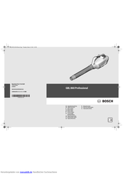 Bosch GBL 860 Professional Originalbetriebsanleitung