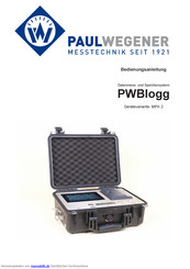 Paul Wegener PWBlogg MPK 2 Bedienungsanleitung