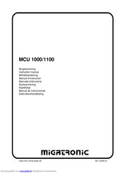 Migatronic MCU 1000 Betriebsanleitung