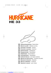 Hurricane HE 33 Gebrauchsanweisung