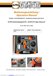 ALFRA KFV 25260 Bedienungsanleitung