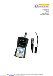 PCE Instruments PCE-VM 25 Bedienungsanleitung