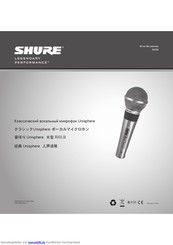 Shure 565SD Bedienungsanleitung