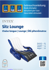 Intex Sitz Lounge Gebrauchsanleitung