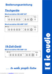 IC Audio MX-AMP 120T Bedienungsanleitung