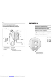 Siemens DE 07200 Montage- Und Gebrauchsanweisung