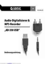 Q-Sonic AD-330 USB Bedienungsanleitung