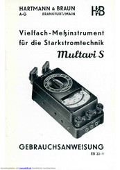 Hartmann & Braun Multavi S Gebrauchsanweisung