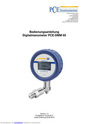 PCE Instruments PCE-DMM 60 Bedienungsanleitung