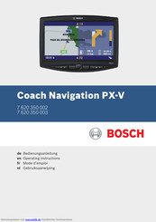 Bosch Coach Navigation PX-V Bedienungsanleitung