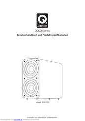 Q Acoustics Q3070S Benutzerhandbuch Und Produktspezifikationen