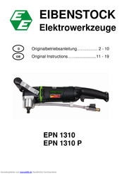 EIBENSTOCK EPN 1310 Originalbetriebsanleitung