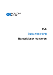 DURKOPP ADLER 906 Zusätzliche Anleitung