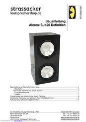 Strassacker Alcone Sub20 Definition Bauanleitung