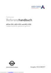 Addi-Data APCI-3702 Referenzhandbuch