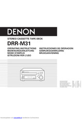 Denon DRR-M31 Bedienungsanleitung