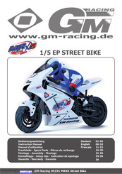 GM-Racing 90191 MRX5 Street Bike Bedienungsanleitung