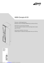 hawa Concepta 40 Planungs- Und Montageanleitung