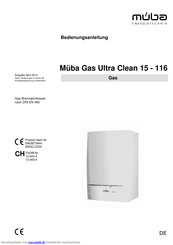 Müba Gas Ultra Clean 116 Bedienungsanleitung