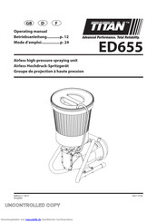 Titan ED655 Betriebsanleitung
