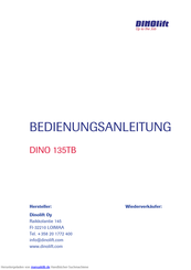 Dinolift DINO 135TB Bedienungsanleitung