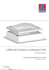 LAMILUX CI System F100 Montageanleitung
