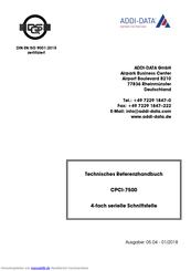 Addi-Data APCI-7800-3 Referenzhandbuch