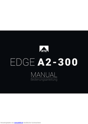 XTZ EDGE A2-300 Bedienungsanleitung